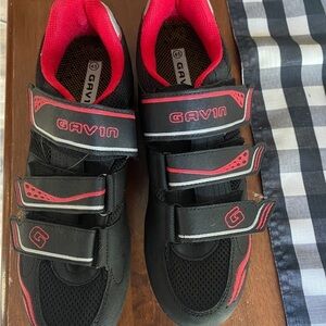 COPY - COPY - Gavin Red Black Cycling Bike Road Athletic Shoes Sz 45